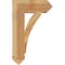 Ekena Millwork Thorton Arts & Crafts Rough Sawn Bracket, Western Red Cedar, 6"W x 20"D x 32"H BKT06X20X32THR03RWR - alternate 3